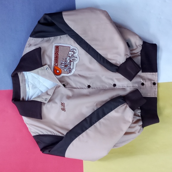 Vintage Other - Vintage 1980s Champion Tractors Patch Bill Jacket Jacket Unisex